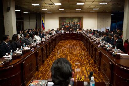 Los miembros del Supremo de Venezuela durante una de sus sesiones.