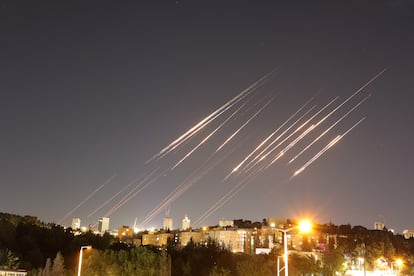 Misiles balísticos sobre el cielo de Jerusalén este sábado.