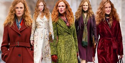 Nicole Kidman y sus abrigos, los otros protagonistas estrella de la serie.