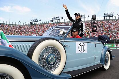 Sergio P&eacute;rez, el pasado 30 de cotubre, dirante el Gran Premio de M&eacute;xico de F&oacute;rmula 1.