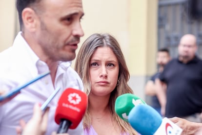 Roberto Sotomayor, candidato de Podemos a la alcaldía de Madrid, y Alejandra Jacinto, su homóloga en la Comunidad.