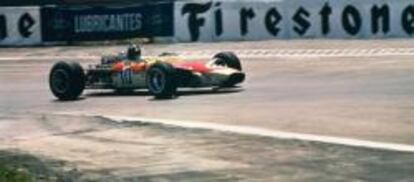 Un Lotus en el Gran Premio de España de 1968