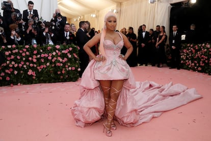 Nicki Minaj en 2019 durante la gala anual del Metropolitan Museum de Nueva York.