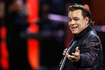 Juan Gabriel durante un concierto en Las Vegas, en 2009.