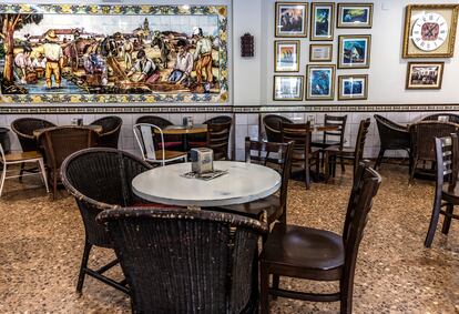 Interior de la Horchatería Daniel, en la avinguda de l’Orxata, en la localidad valenciana de Alboraia. 