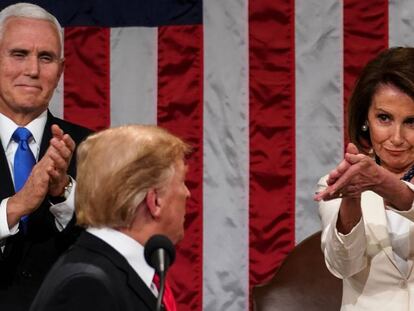 El discurso de Donald Trump sobre el estado de la Unión en el Congreso de los Estados Unidos, en imágenes