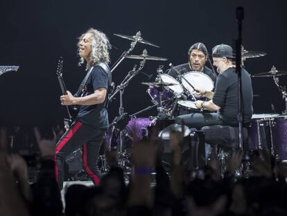Metallica durante un concierto en Barcelona en febrero de 2018