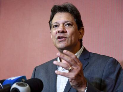 O candidato petista Fernando Haddad.