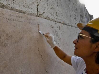 Inscripción que ha permitido volver a datar la destrucción de Pompeya.