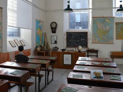 El edificio del Museo de Frank McCourt fue una escuela en la que estudió un unos años el novelista.