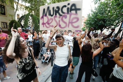 Manifestación contra el racismo en Murcia, el 21 de julio tras los acontecimientos de Torre Pacheco.