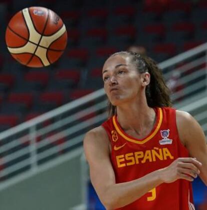 Laia Palau, en un entrenamiento