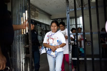 Mujeres de la décima Caravana de Madres Centroamericanas en Juchitán (México), en búsqueda de sus hijos.