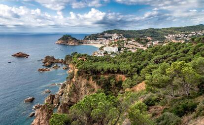 Una vista de Tossa de Mar.