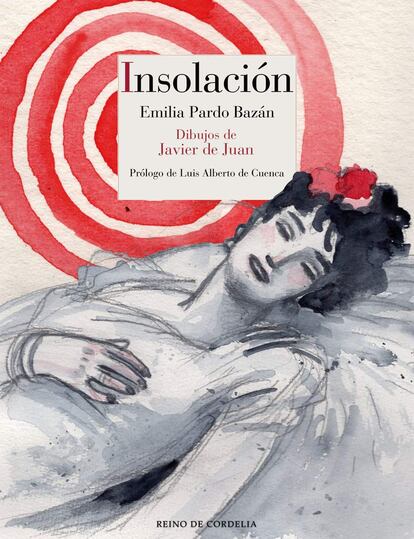 Portada de 'Insolación', de Emilia Pardo Bazán, en la edición ilustrada por Javier de Juán.