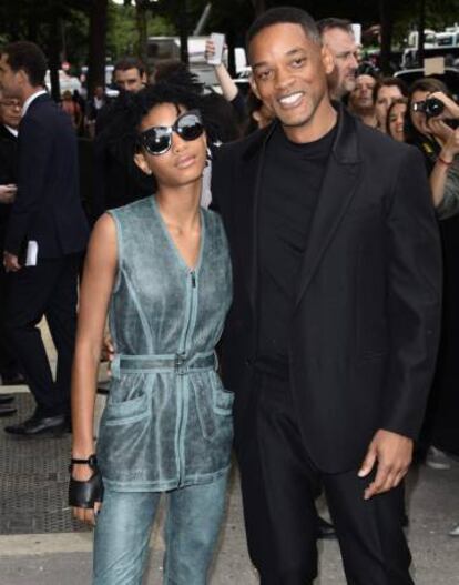 Willow y Will Smith, en la pasarela de Chanel.