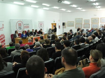 Ximo Puig con Gabilondo en el acto de la Universidad de Alicante. 