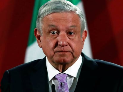 López Obrador, la semana pasada durante su conferencia matutina. 