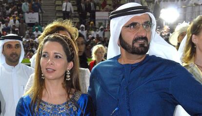 La princesa Haya y el emir de Dubái.