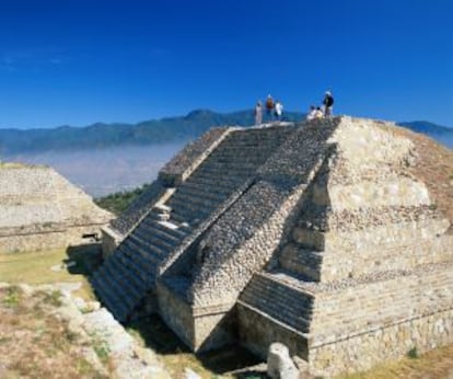 La pirámide de Monte Albán, en Oaxaca.