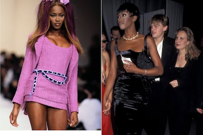 Dicen que cayó rendido a los encantos de Naomi Campbell en 1995