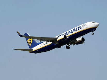 Un Boeing 737-8AS de Ryanair, en una imagen de 2022 en Riga.