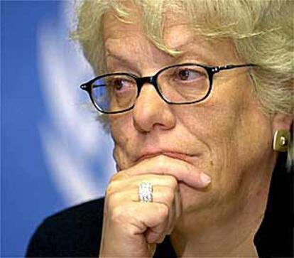 Carla del Ponte, fiscal jefa del Tribunal Penal Internacional para la antigua Yugoslavia.