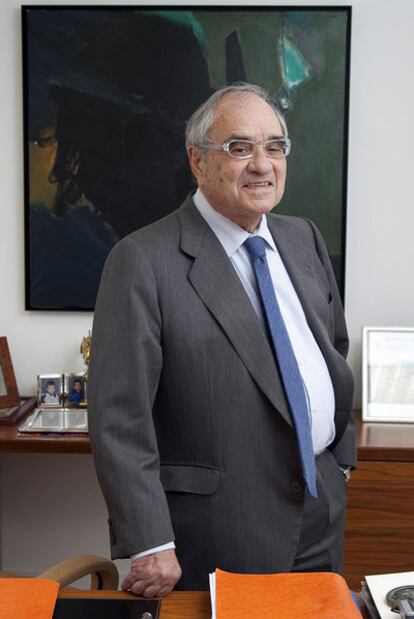 El exministro Rodolfo Martín Villa, el pasado viernes en Madrid.