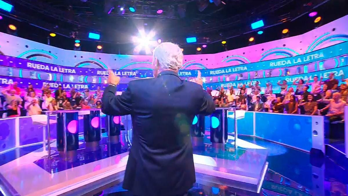 Una imagen del plató de 'Rueda la letra' en una promo de Telecinco.