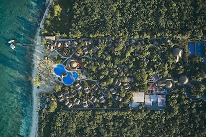 Vista aérea del Iberostar Cozumel en México.