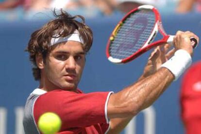 Roger Federer, en un momento de la final de Cincinnati.