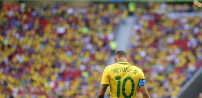 Neymar Jr., durante el partido ante Sud&aacute;frica.