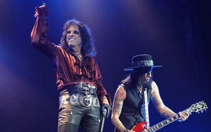 Alice Cooper, en un concierto en Nueva Jersey.