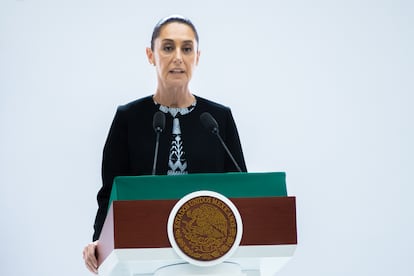 Claudia Sheinbaum en su primer informe de Gobierno, el 1 de septiembre.