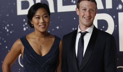 Mark Zuckerberg y su esposa Priscilla.