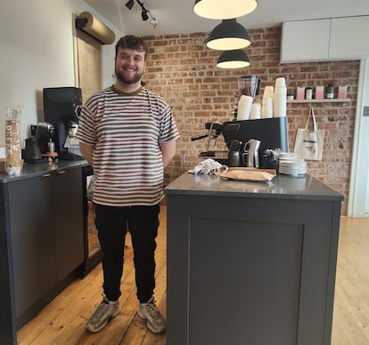 Ben, propietario del Café Soujourn, en Armagh.