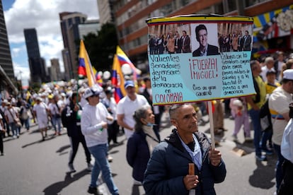Miguel Uribe recibió un disparo en el cráneo cuando daba un discurso en un barrio de clase media que se llama Modelia, el 7 de junio.