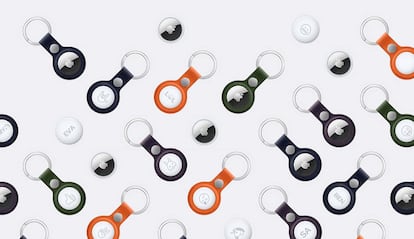 Varios rastreadores AirTag de Apple