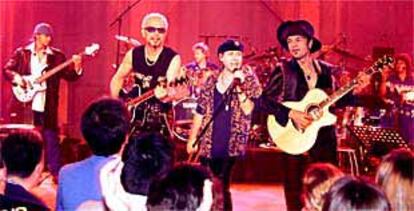 El grupo Scorpions, durante una actuación.