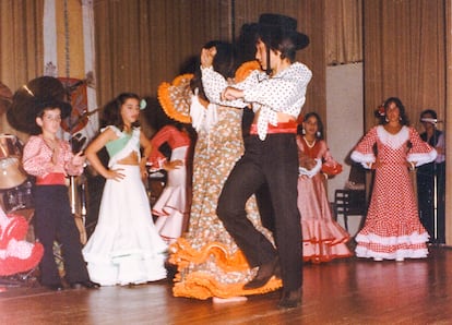 Carlos Marín, de pequeño, bailando flamenco.