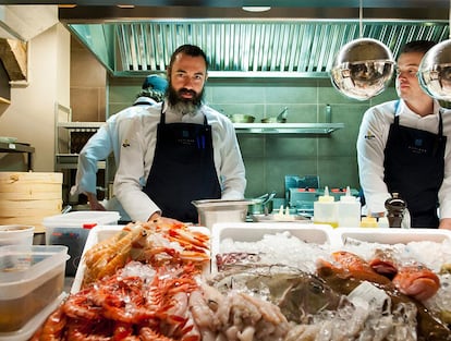 El cocinero Rafa Zafra en su restaurante Estimar.