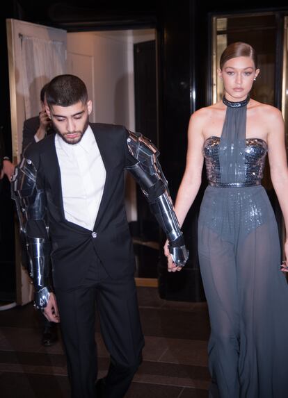 Gigi Hadid y Zayn Malik en la gala Met de 2016