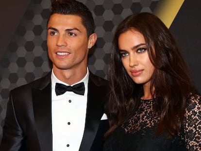 Cristiano Ronaldo junto a su novia, la modelo Irina Shayk.