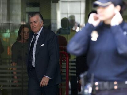 Bárcenas, el pasado día 15 en la Audiencia Nacional.
