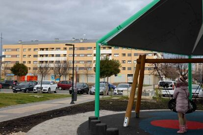 Edificio de viviendas donde vivía la niña con su padre.