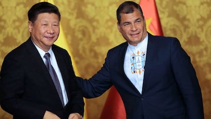 Xi Jinping y Rafael Correa, en Quito en 2016.