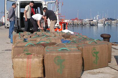 Incautación de droga en Puerto América, en Cádiz.