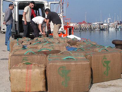 Incautación de droga en Puerto América, en Cádiz.