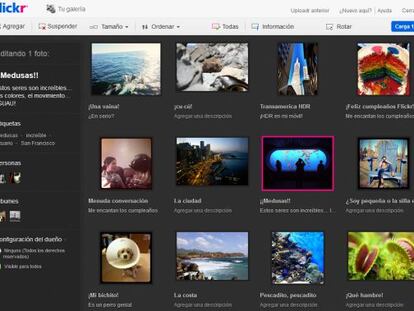 Así se ve el nuevo servicio Uploadr de Flickr