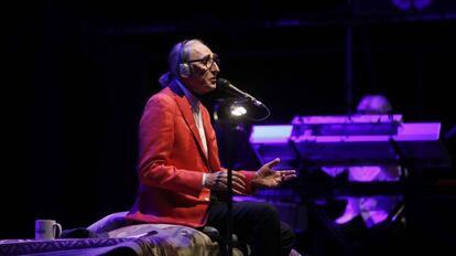 El cantautor y m&uacute;sico italiano Franco Battiato, este martes en las Noches del Bot&aacute;nico.